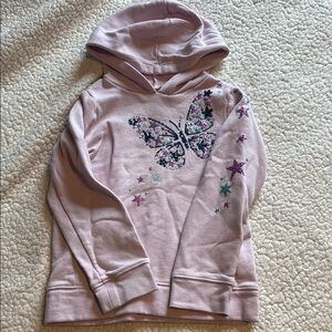 Kids Butterfly Hoodie - Pink